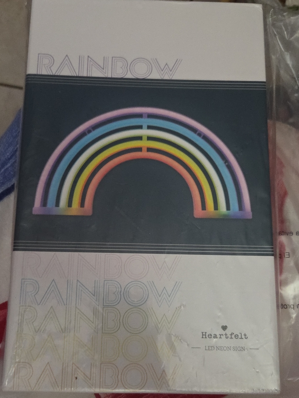 Heartfelt LED Neon Rainbow Sign - Multicolor